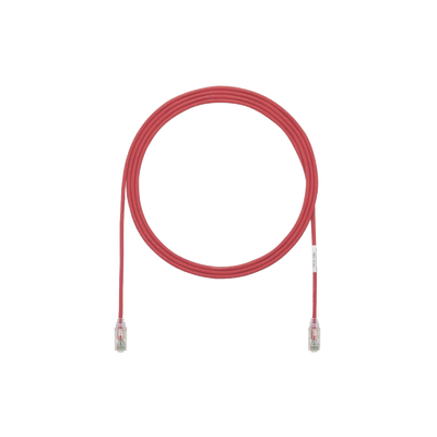 PANDUIT - Cable de Parcheo TX6, UTP Cat6, Diámetro Reducido (28AWG), Color Rojo, 19.81 Metros (65 Pies)