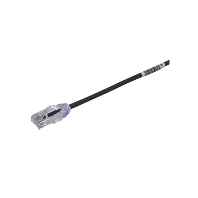 PANDUIT - Cable de Parcheo TX6, UTP Cat6, Diámetro Reducido (28AWG), Color Negro, 15.2 cm (6 pulgadas)