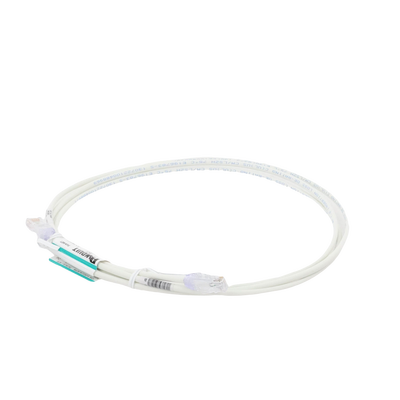 PANDUIT - Cable de Parcheo TX6, UTP Cat6, Diámetro Reducido (28AWG), Color Blanco Mate, 2.13 Metros (7 Pies)