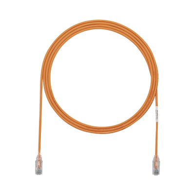 PANDUIT - Cable de Parcheo TX6, UTP Cat6, Diámetro Reducido (28AWG), Color Naranja, 2.13 Metros (7 Pies)