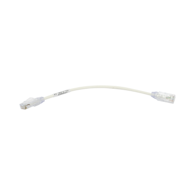 PANDUIT - Cable de Parcheo TX6, UTP Cat6, Diámetro Reducido (28AWG), Color Blanco, 20.32 cm (8 Pulgadas)