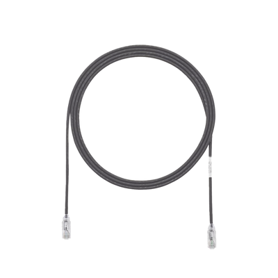 PANDUIT - Cable de Parcheo TX6, UTP Cat6, Diámetro Reducido (28AWG), Color Negro, 20.2 cm (8 Pulgadas)