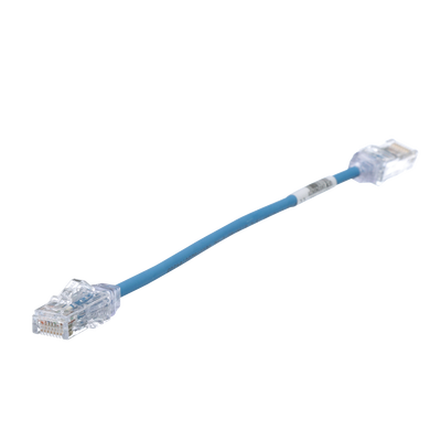 PANDUIT - Cable de Parcheo TX6, UTP Cat6, Diámetro Reducido (28AWG), Color Azul, 20.2 cm (8 Pulgadas)
