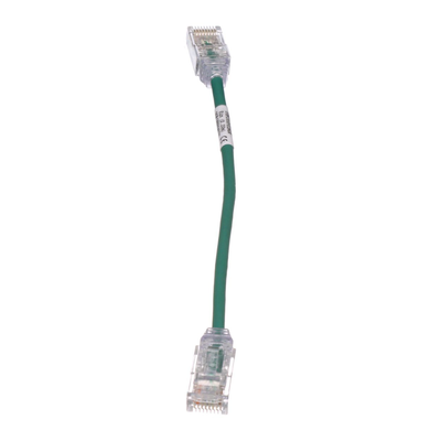 PANDUIT - Cable de Parcheo TX6, UTP Cat6, Diámetro Reducido (28AWG), Color Verde, 20.2 cm (8 Pulgadas)