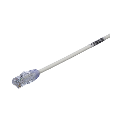 PANDUIT - Cable de Parcheo UTP Cat6A, CM/LSZH, Diámetro Reducido (28AWG), Color Blanco Mate, 0.3 Metros (1 Pie)
