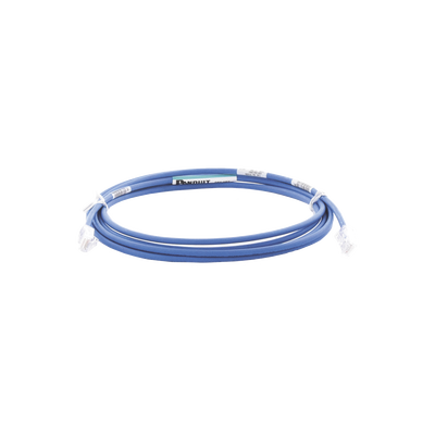 PANDUIT - Cable de Parcheo UTP Cat6A, CM/LSZH, Diámetro Reducido (28AWG), Color Azul, 3.05 Metros (10 Pies)