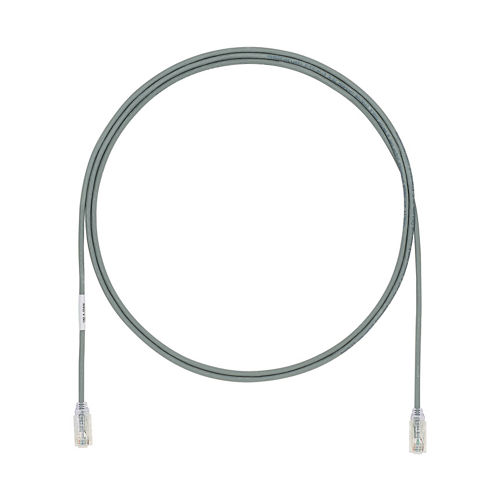PANDUIT - Cable de Parcheo UTP Cat6A, CM/LSZH, Diámetro Reducido (28AWG), Color Gris, 3.05 Metros (10 Pies)