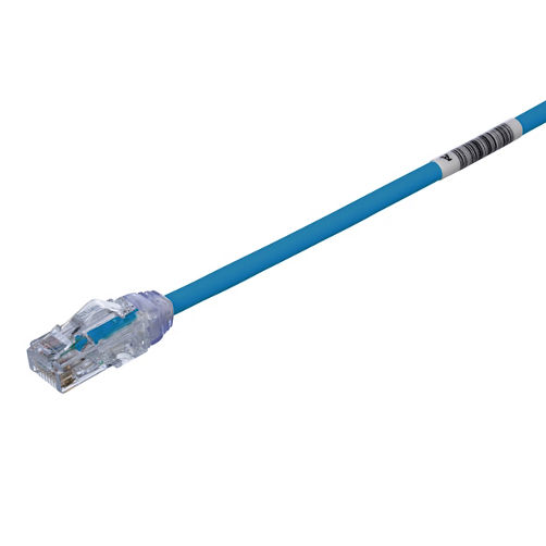 PANDUIT - Cable de Parcheo UTP Cat6A, CM/LSZH, Diámetro Reducido (28AWG), Color Azul, 10 Metros (32.81 Pies).