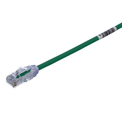 PANDUIT - Cable de Parcheo UTP Cat6A, CM/LSZH, Diámetro Reducido (28AWG), Color Verde, 4.57 Metros (15 Pies)