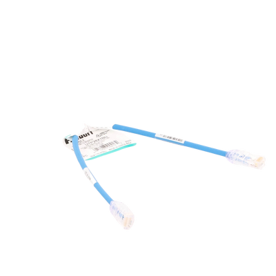 PANDUIT - Cable de Parcheo UTP Cat6A, CM/LSZH, Diámetro Reducido (28AWG), Color Azul, 0.3 Metros (1 Pie)