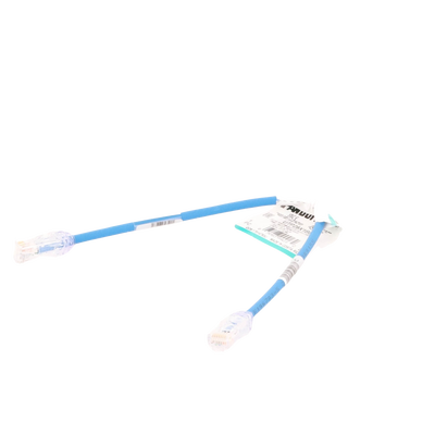 PANDUIT - Cable de Parcheo UTP Cat6A, CM/LSZH, Diámetro Reducido (28AWG), Color Azul, 0.3 Metros (1 Pie)