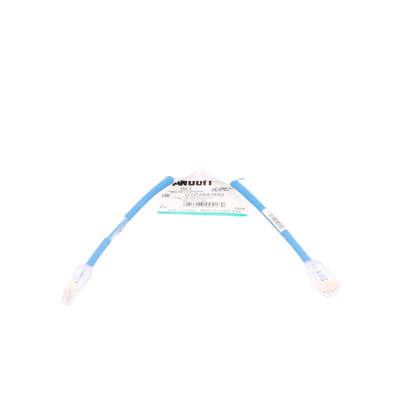 PANDUIT - Cable de Parcheo UTP Cat6A, CM/LSZH, Diámetro Reducido (28AWG), Color Azul, 0.3 Metros (1 Pie)