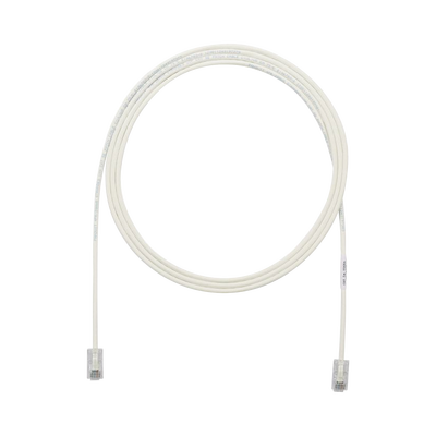 PANDUIT - Cable de Parcheo UTP, Cat6A, 24 AWG, CM, Color Blanco, 6.1 Metros (20 Pies)