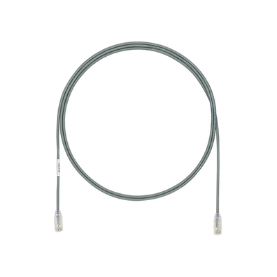 PANDUIT - Cable de Parcheo UTP Cat6A, CM/LSZH, Diámetro Reducido (28AWG), Color Gris, 0.91 Metros (3 Pies)