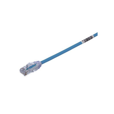 PANDUIT - Cable de Parcheo UTP Cat6A, CM/LSZH, Diámetro Reducido (28AWG), Color Azul, 3 Metros (9.84 Pies).