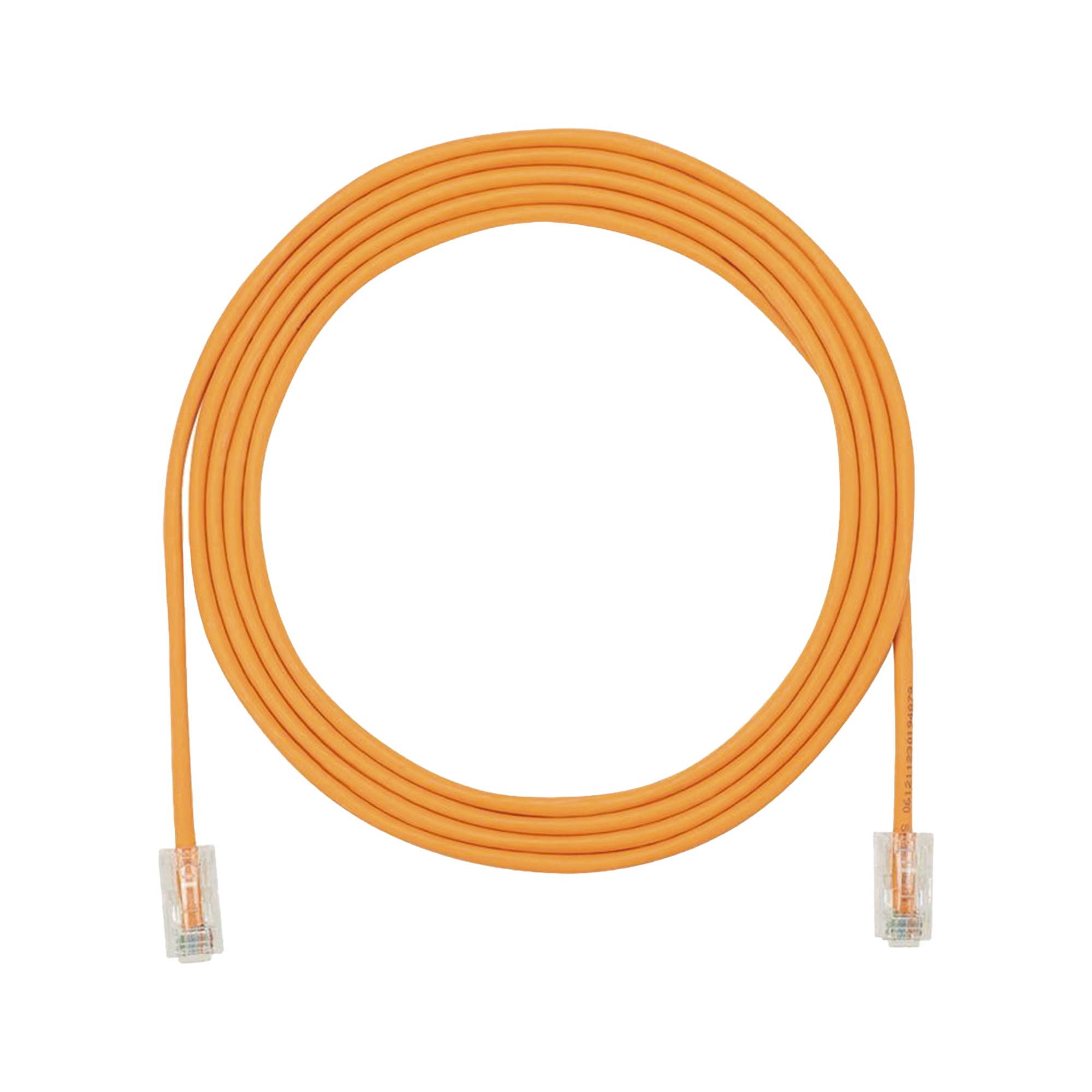 PANDUIT - Cable de Parcheo UTP Cat6A, CM/LSZH, Diámetro Reducido (28AWG), Color Naranja, 6.1 Metros (20 Pies)