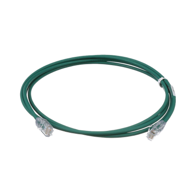 PANDUIT - Cable de Parcheo UTP Cat6A, CM/LSZH, Diámetro Reducido (28AWG), Color Verde, 1.52 Metros (5 Pies)