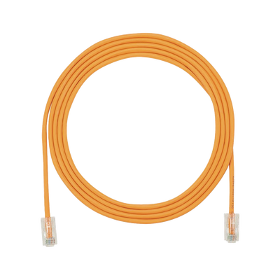 PANDUIT - Cable de Parcheo UTP Cat6A, CM/LSZH, Diámetro Reducido (28AWG), Color Naranja, 1.52 Metros (5 Pies)