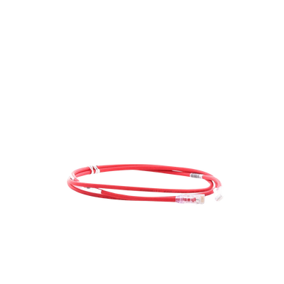 PANDUIT - Cable de Parcheo UTP Cat6A, CM/LSZH, Diámetro Reducido (28AWG), Color Rojo, 1.52 Metros (5 Pies)