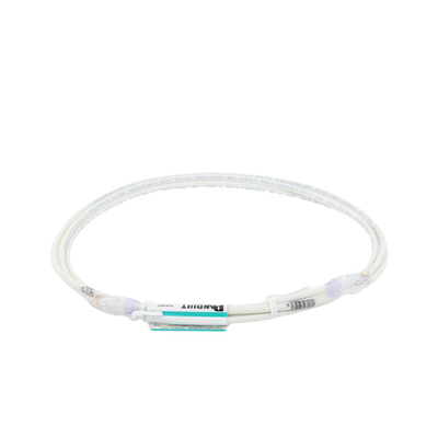 PANDUIT - Cable de Parcheo UTP Cat6A, CM/LSZH, Diámetro Reducido (28AWG), Color Blanco Mate, 2.13 Metros (7 Pies)