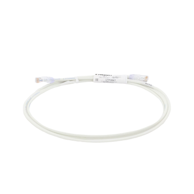 PANDUIT - Cable de Parcheo UTP Cat6A, CM/LSZH, Diámetro Reducido (28AWG), Color Blanco Mate, 2.13 Metros (7 Pies)