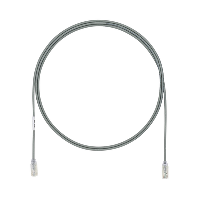 PANDUIT - Cable de Parcheo UTP Cat6A, CM/LSZH, Diámetro Reducido (28AWG), Color Gris, 2.13 Metros (7 Pies)