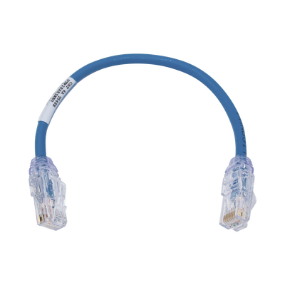 PANDUIT - Cable de Parcheo UTP, Cat6A, Diámetro Reducido (28 AWG), CM/LSZH, Color Azul, 20.3 cm (8 pulgadas)