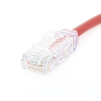 PANDUIT - Cable de Parcheo UTP, Cat6A, Diámetro Reducido (28 AWG), CM/LSZH, Color Rojo, 20.3 cm (8 Pulgadas)