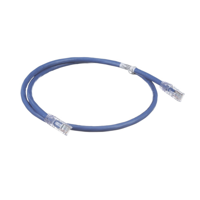 PANDUIT - Cable de Parcheo UTP, Cat6A, 24 AWG, CM, Color Azul, 0.3 Metros (1 Pie)