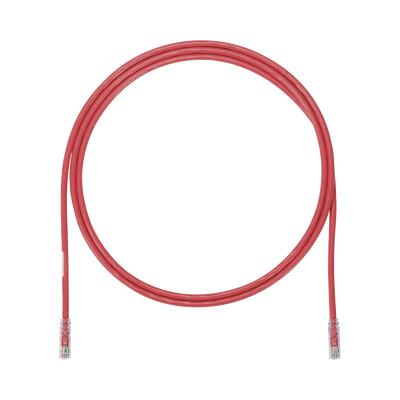 PANDUIT - Cable de Parcheo UTP, Cat6A, 24 AWG, CM, Color Rojo, 0.91 Metros (3 Pies)