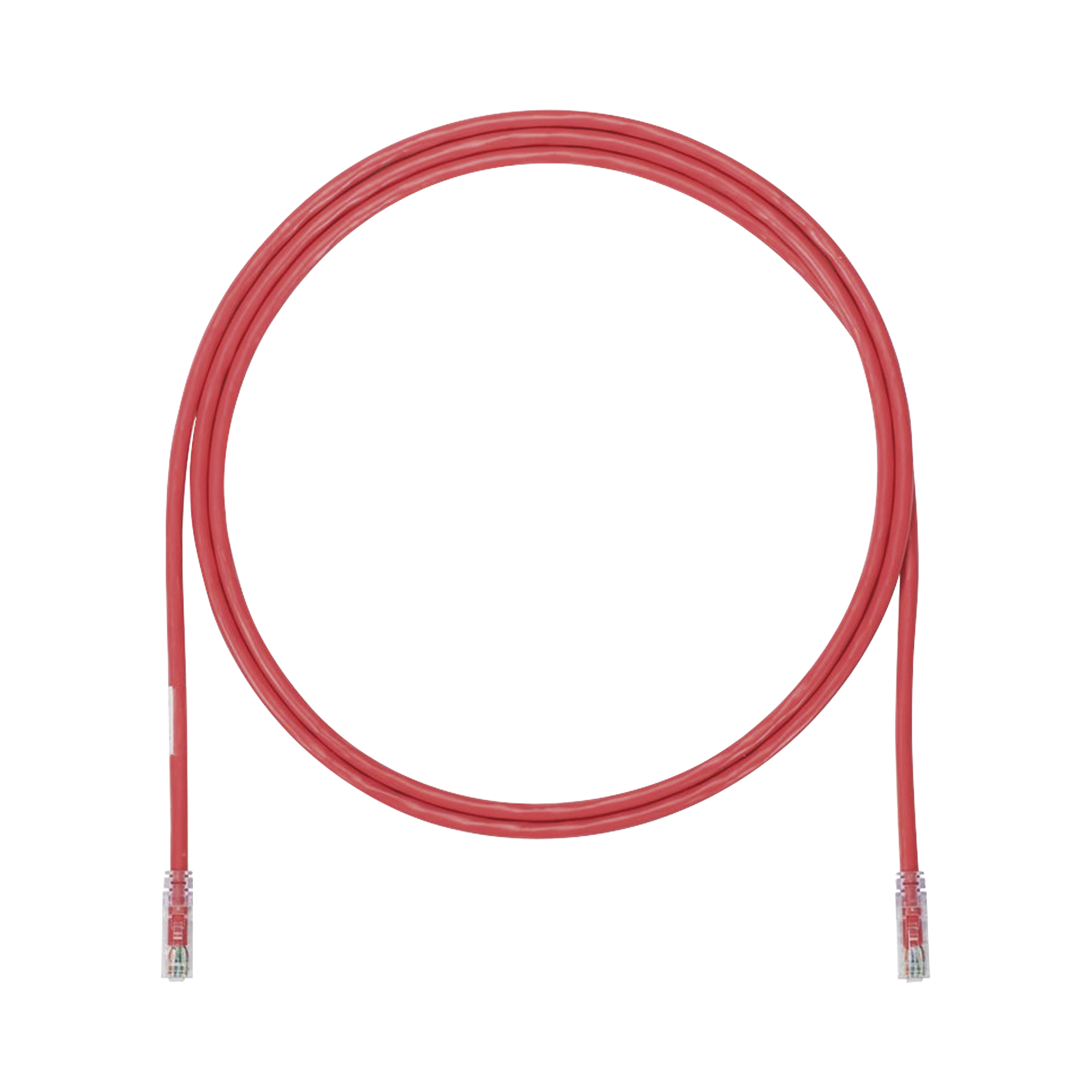 PANDUIT - Cable de Parcheo UTP, Cat6A, 24 AWG, CM, Color Rojo, 0.3 Metros (1 Pie)
