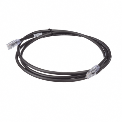PANDUIT - Cable de Parcheo UTP, Cat6A, 24 AWG, CM, Color Negro, 2.13 Metros (7 Pies)