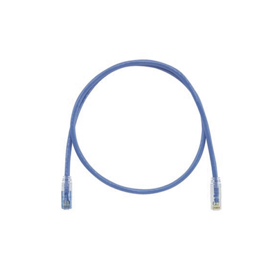 PANDUIT - Cable de Parcheo TX6 Llaveado Azul, UTP Cat6, 24 AWG, CM, Color Azul, 0.91 Metros (3 Pies)