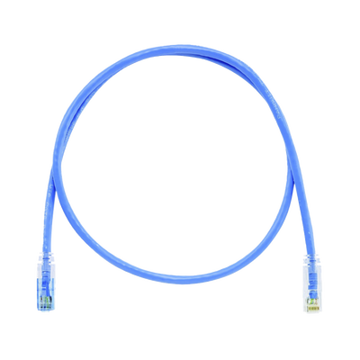 PANDUIT - Cable de Parcheo TX6 Llaveado Azul, UTP Cat6, 24 AWG, CM, Color Azul, 2.13 Metros (7 Pies)