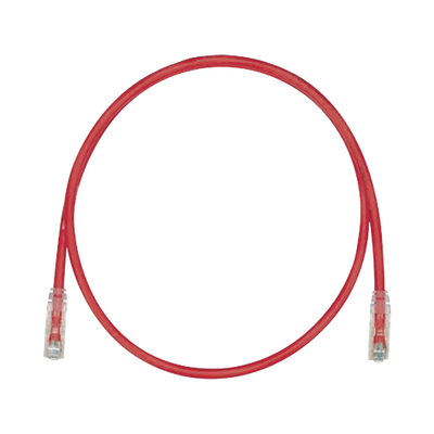 PANDUIT - Cable de Parcheo TX6, UTP Cat6, 24 AWG, CM, Color Rojo, 30.48 Metros (100 Pies)