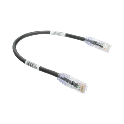 PANDUIT - Cable de Parcheo TX6, UTP Cat6, 24 AWG, CM, Color Negro, 0.3 Metros (1 Pie)