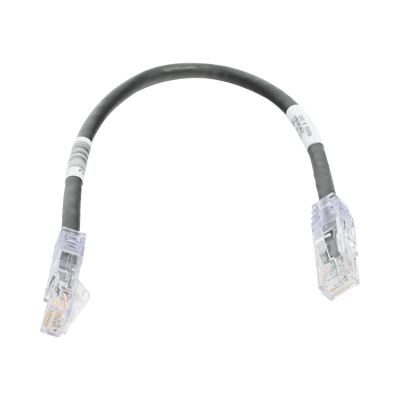 PANDUIT - Cable de Parcheo TX6, UTP Cat6, 24 AWG, CM, Color Negro, 0.3 Metros (1 Pie)