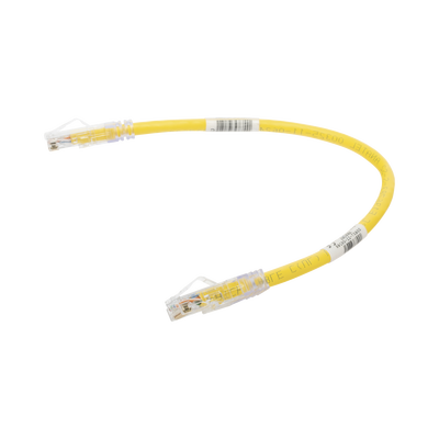 PANDUIT - Cable de Parcheo TX6, UTP Cat6, 24 AWG, CM, Color Amarillo, 0.3 Metros (1 Pie)