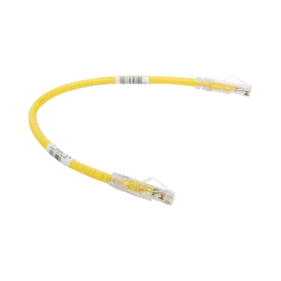 PANDUIT - Cable de Parcheo TX6, UTP Cat6, 24 AWG, CM, Color Amarillo, 0.3 Metros (1 Pie)