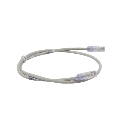 PANDUIT - Cable de Parcheo TX6, UTP Cat6, 24 AWG, CM, Color Gris, 0.91 Metros (3 Pies)