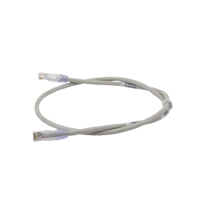 PANDUIT - Cable de Parcheo TX6, UTP Cat6, 24 AWG, CM, Color Gris, 0.91 Metros (3 Pies)