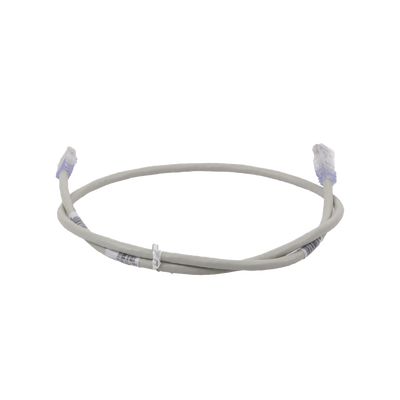 PANDUIT - Cable de Parcheo TX6, UTP Cat6, 24 AWG, CM, Color Gris, 0.91 Metros (3 Pies)