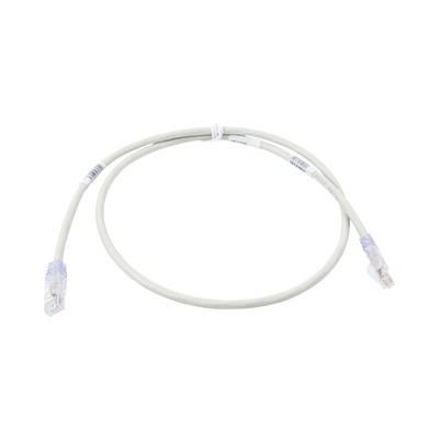 PANDUIT - Cable de Parcheo TX6, UTP Cat6, 24 AWG, CM, Color Gris, 2.13 Metros (7 Pies)