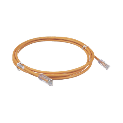 PANDUIT - Cable de Parcheo TX6, UTP Cat6, 24 AWG, CM, Color Naranja, 2.13 Metros (7 Pies)