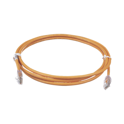 PANDUIT - Cable de Parcheo TX6, UTP Cat6, 24 AWG, CM, Color Naranja, 2.13 Metros (7 Pies)