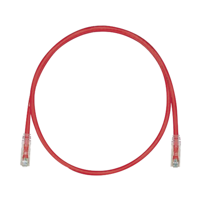 PANDUIT - Cable de Parcheo TX6, UTP Cat6, 24 AWG, CM, Color Rojo, 2.13 Metros (7 Pies)