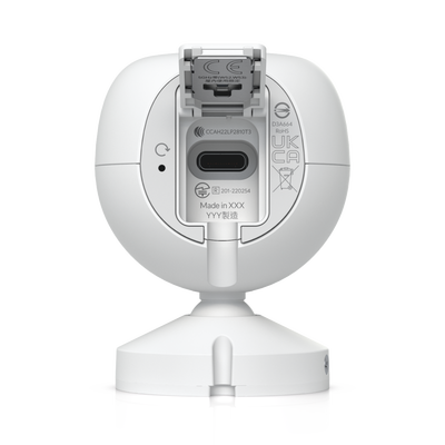 UBIQUITI - Cámara UniFi Protect WiFi 2K HD 30 FPS, Audio de Dos Vías, Montaje en Pared, LED Infrarojo para Visión Nocturna, IPX5 para intemperie
