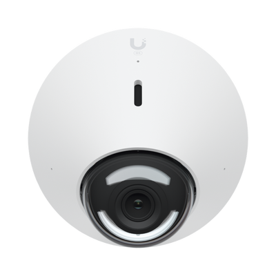 UBIQUITI - UniFi Protect Cámara G5 Dome  para interior/exterior / 2K (4MPX), ángulo 102.4°, visión nocturna IR hasta 9 mts / detecciones inteligentes / audio bidireccional / resistente a la intemperie IPx4 / antivandálica IX08