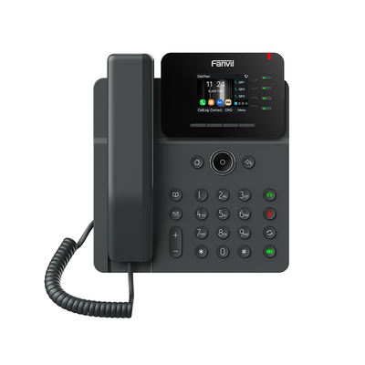 FANVIL - Teléfono IP Wi-Fi Empresarial,Bluetooth, 4 líneas SIP, pantalla a color 2.4", PoE, puertos Gigabit, conferencia local de 6 vías.