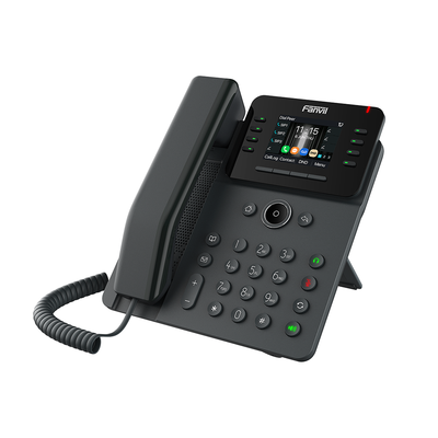 FANVIL - Teléfono IP Wi-Fi Empresarial,Bluetooth, 12 líneas SIP, pantalla a color 2.8", PoE, puertos Gigabit, conferencia local de 6 vías.